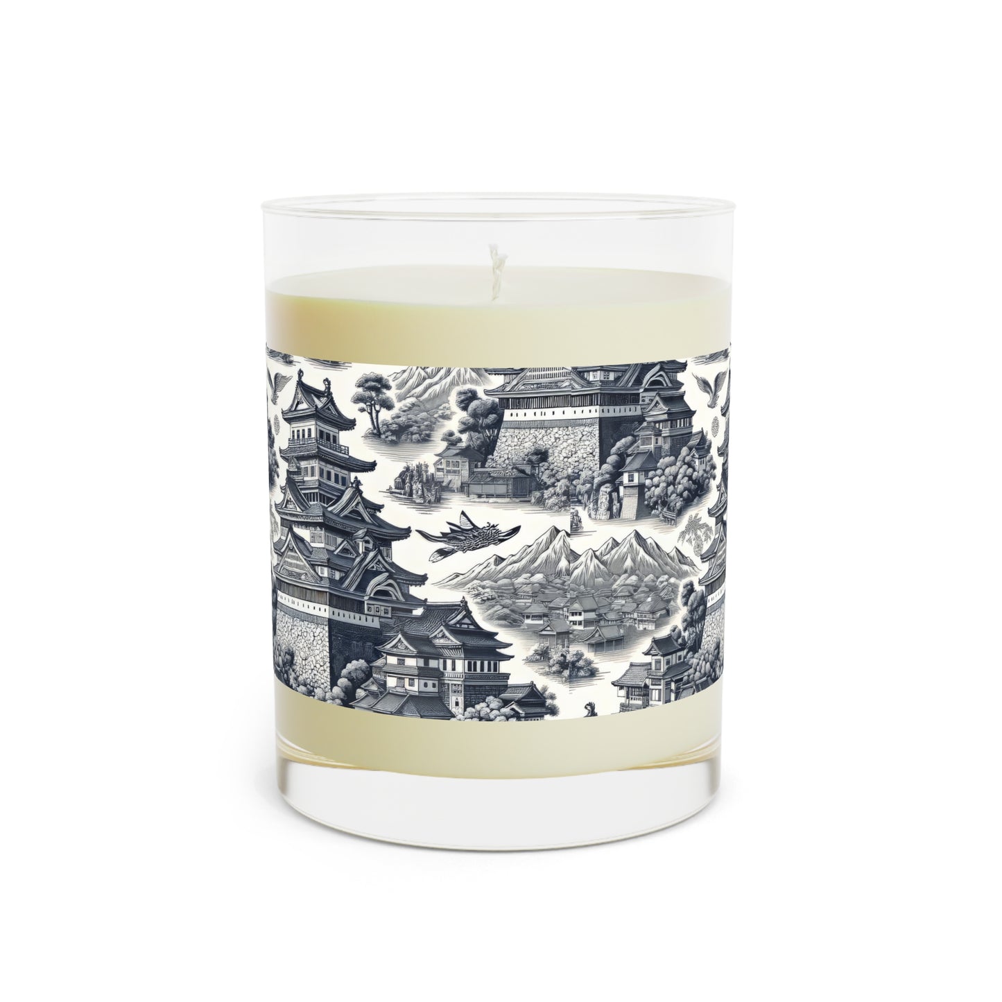 Meiji Castle, Japan Scented Candle - Premium Design Printed On 11oz Glass, Not a Sticker Label