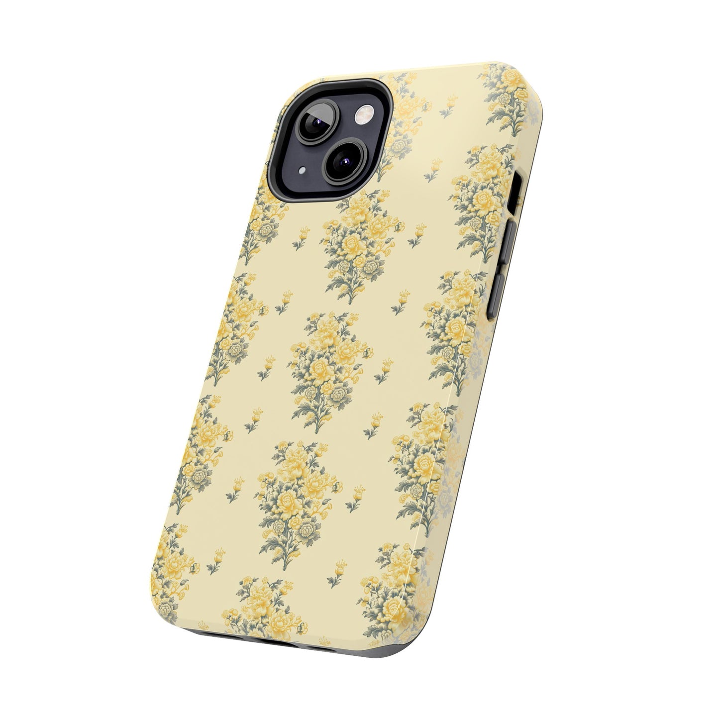 Bouquet Toile de Jouy in Yellow - Samsung and iPhone Tough Phone Case