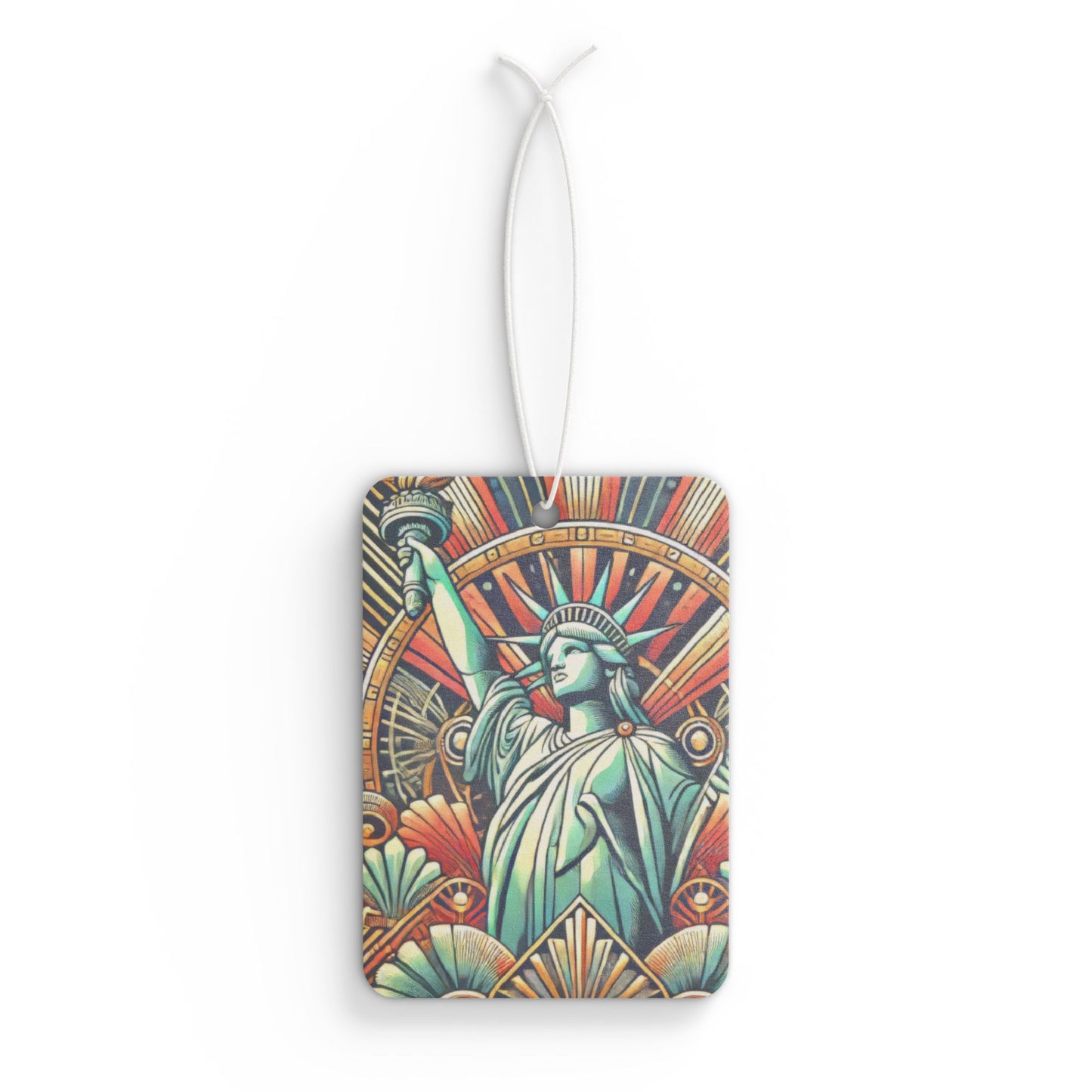 Art Deco Statue of Liberty New York Car Air Freshener