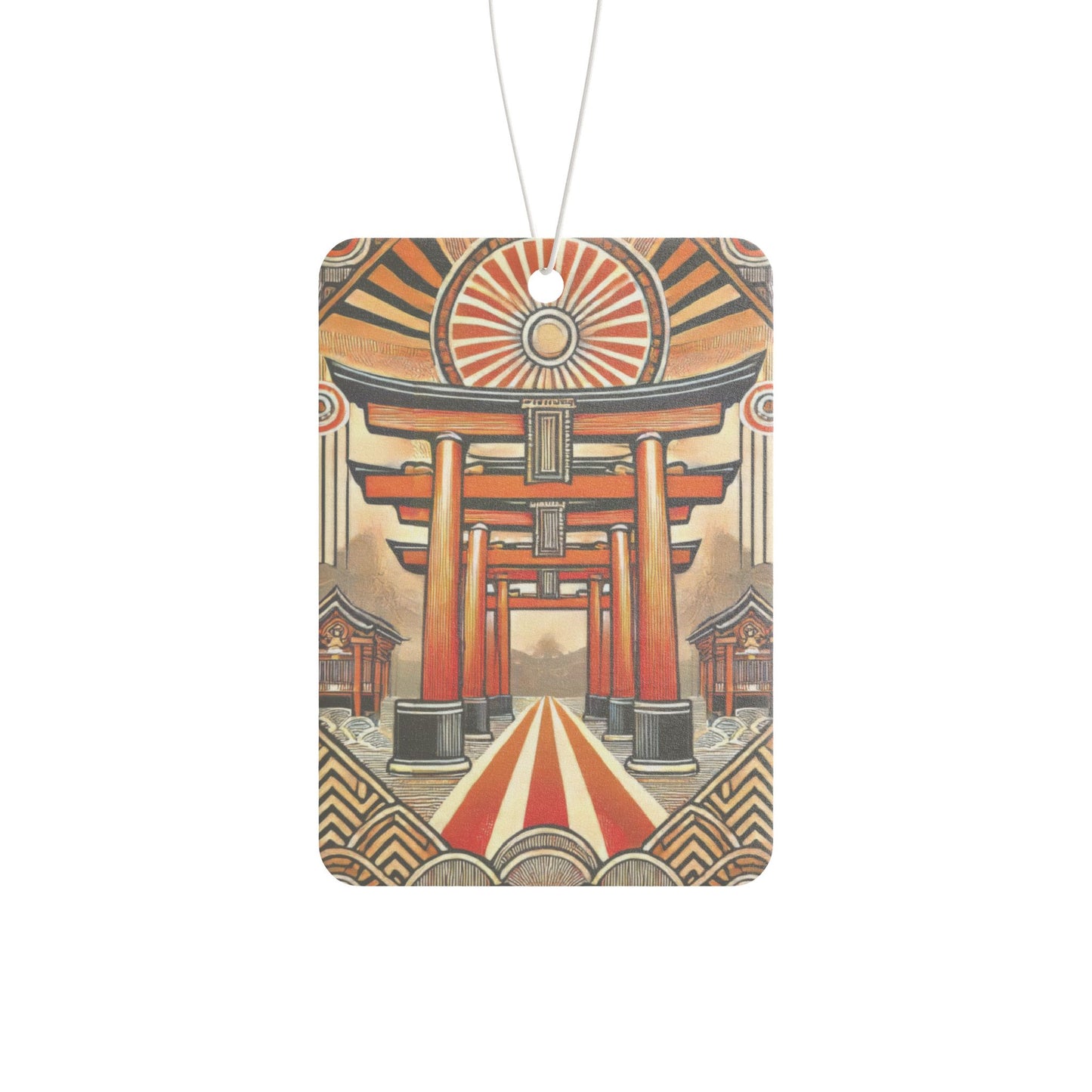 Art Deco Torii Gates Japan Car Air Freshener