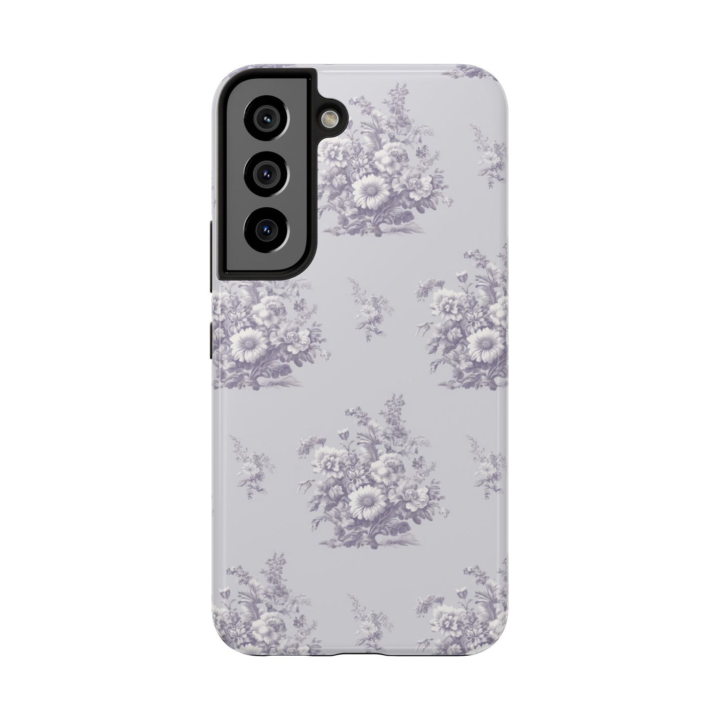 Bouquet Toile de Jouy in Lavender - Samsung and iPhone Tough Phone Case