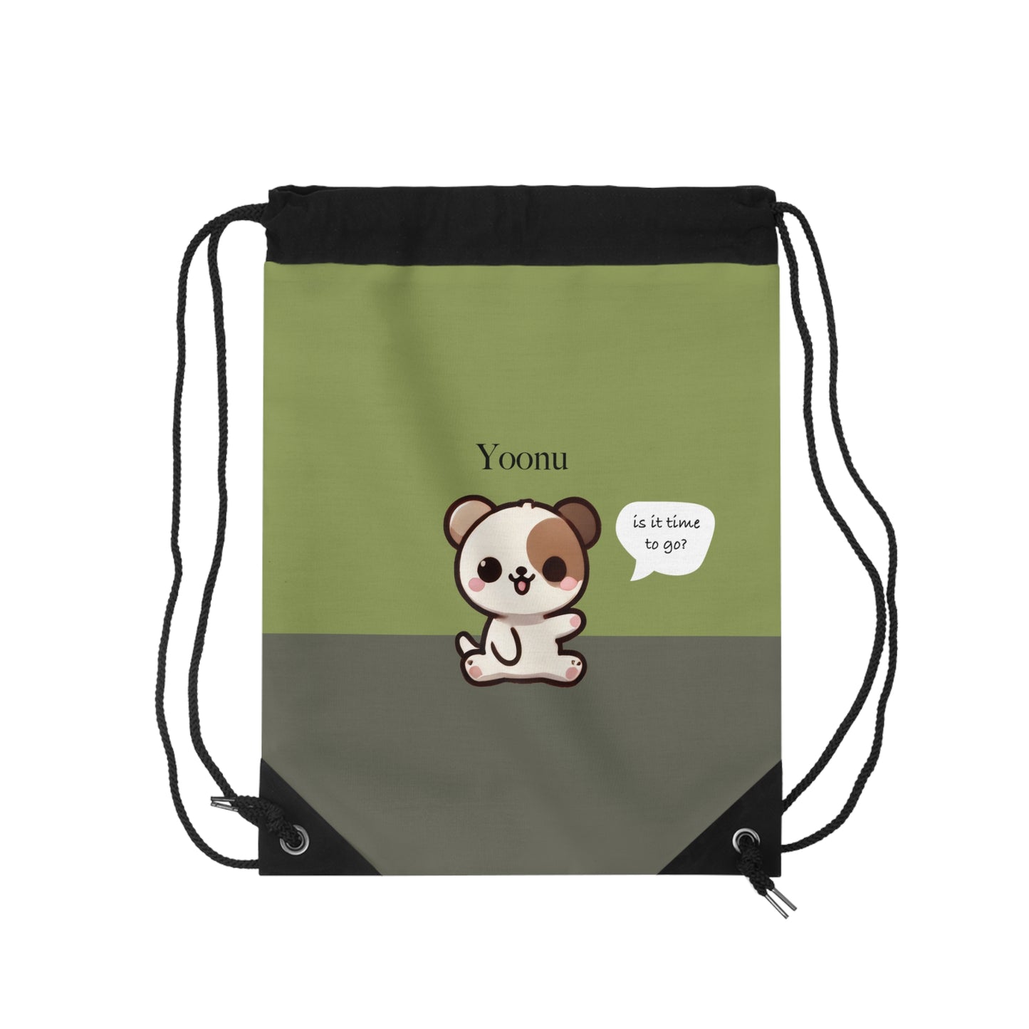 Yoonu the Puppy - Kawaii Designs Drawstring Bag