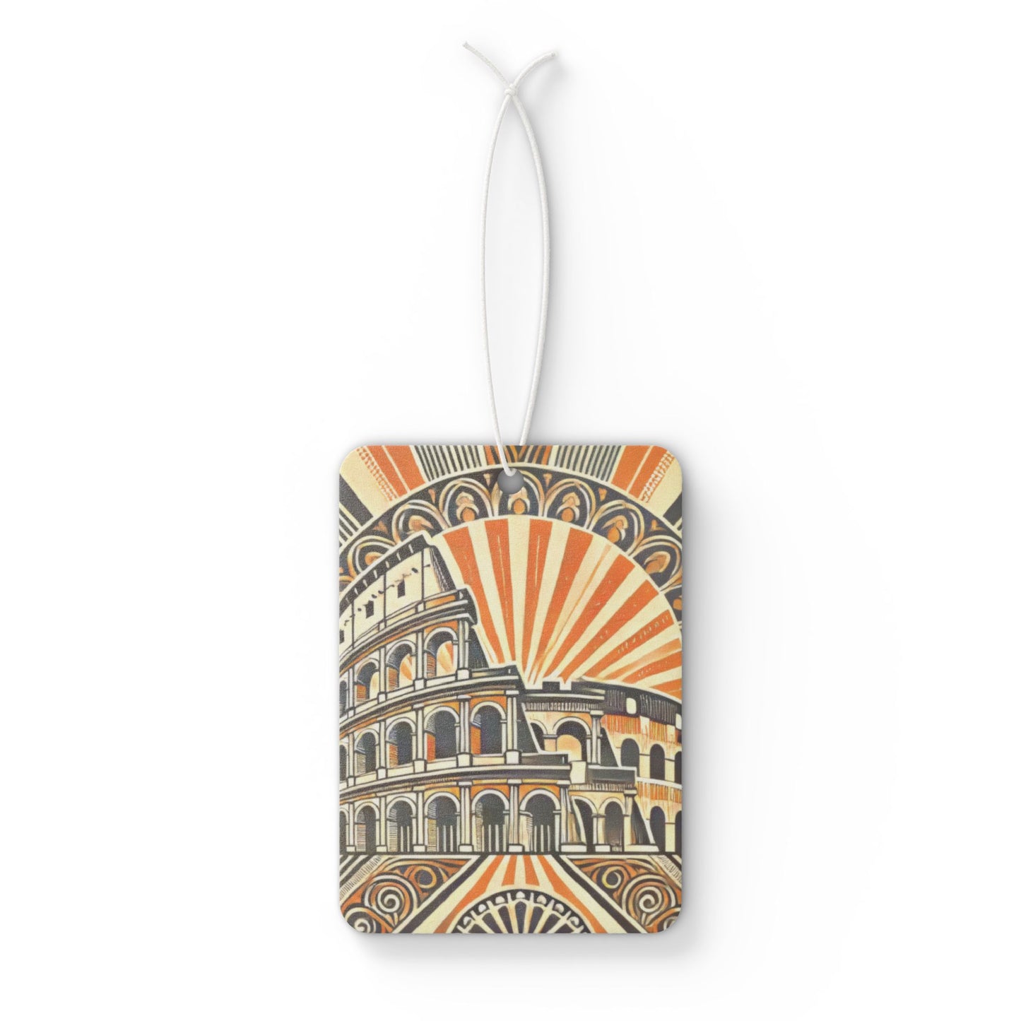 Art Deco Roman Colosseum Car Air Freshener