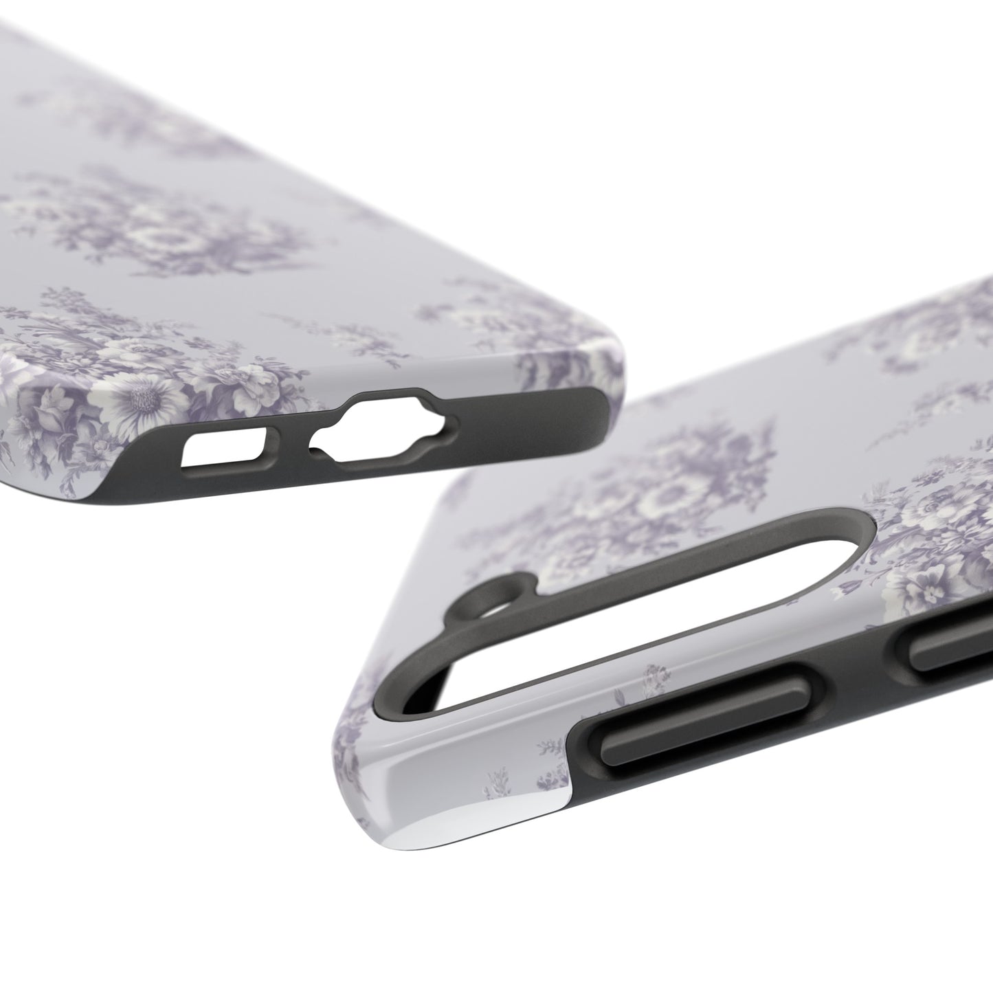 Bouquet Toile de Jouy in Lavender - Samsung and iPhone Tough Phone Case